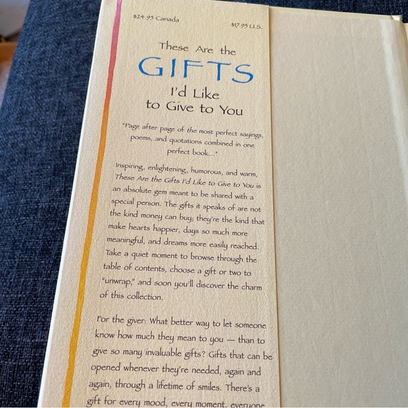 These Are the Gifts I’d Like to Give to You book. Edited by Douglas Pagels. - Picture 2 of 9
